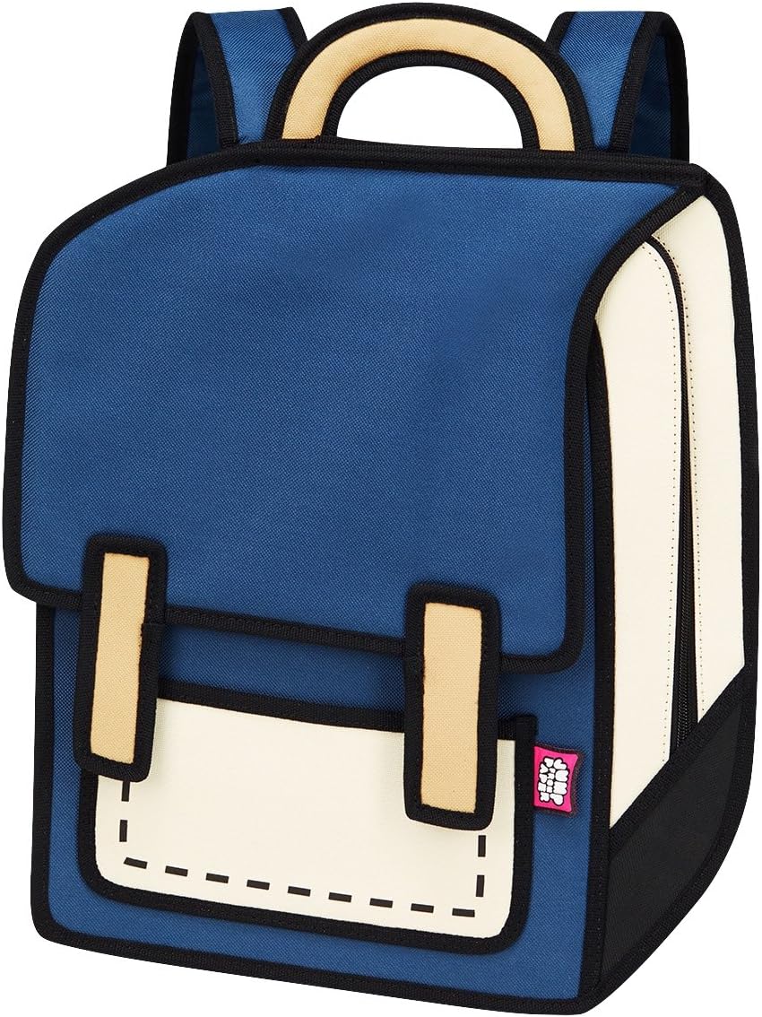 JumpFromPaper Coo Coo Blue Backpack, Bag for Women, Bag for Girl, Laptop, Cartoon, Design, Unique Bag