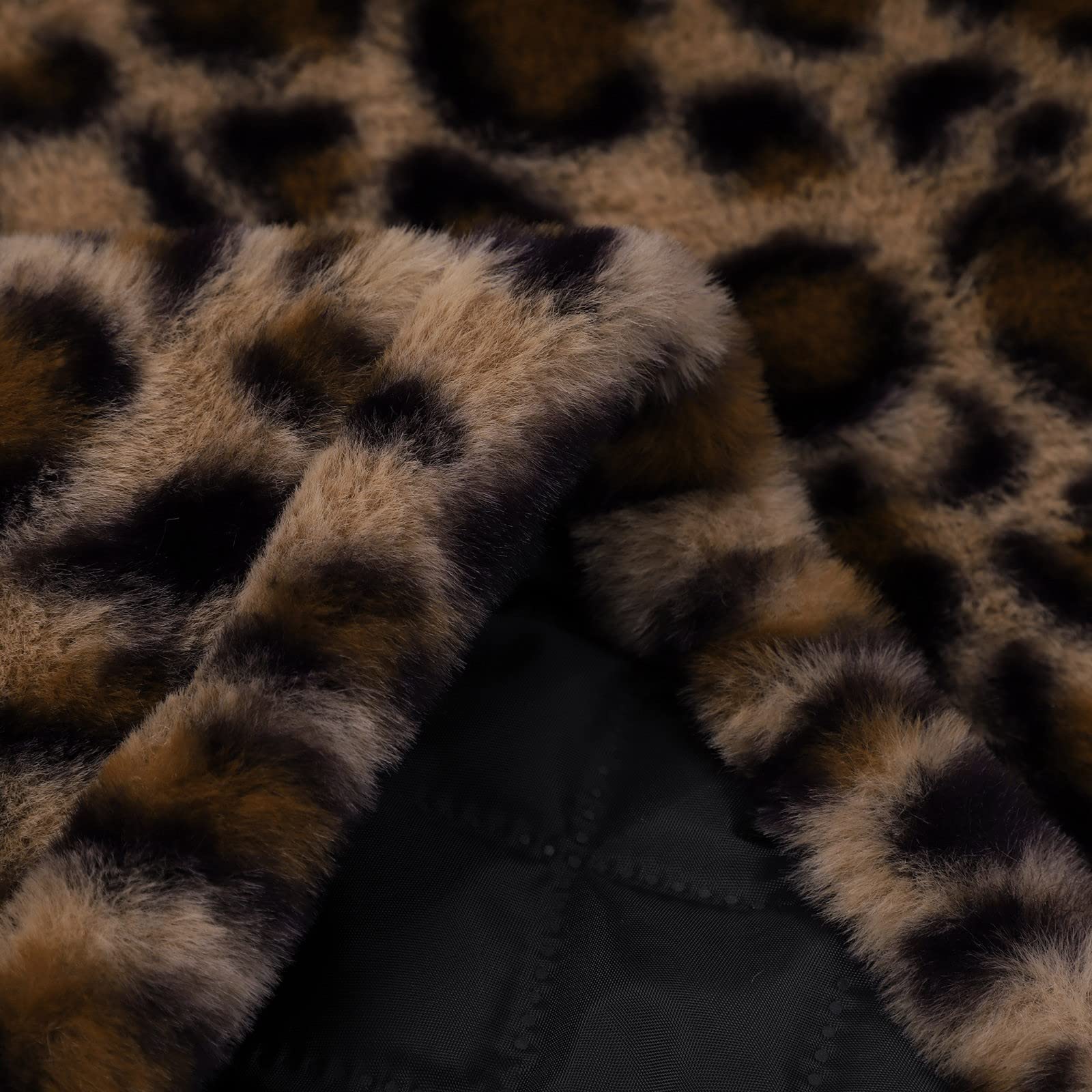 Fleecejacke Hoodie Damen Leopard Fuzzy Fleece Kapuzenjacke Winter Innenfleece Jacke Teddy Fleecejacke Gefüttert Winterjacke Lässige Kuscheljacke Outdoor Sweatjacke