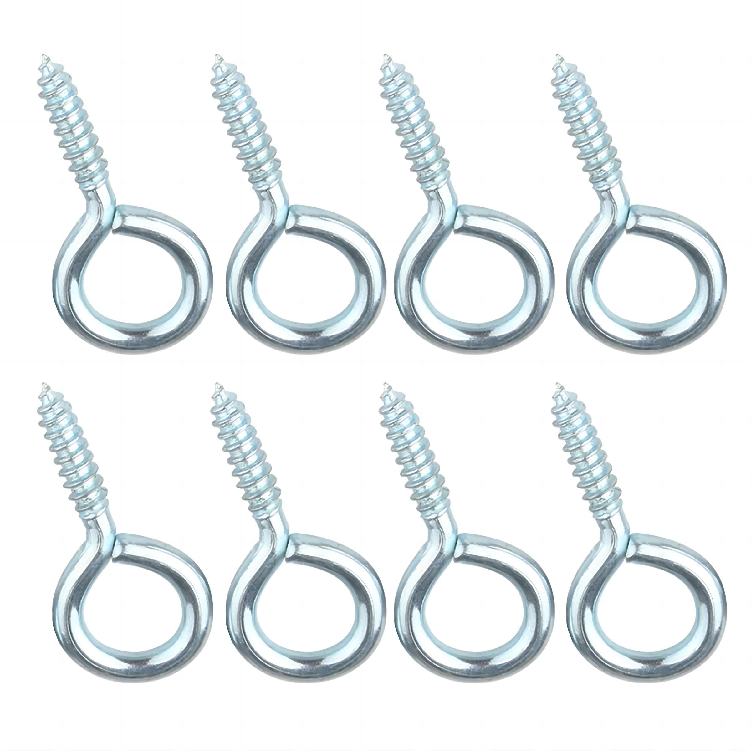 Qrity 20 Pezzi Viti per Occhielli 30mm, Gancio a Spirale in Legno, Vite Oculare, Gancio a Vite, Viti a Testa Tonda, Da Utilizzare Per Cornici, Oggetti Decorativi e Progetti Artigianali