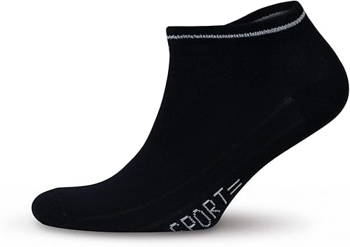 Miniatura 3 de GoWith 4 pares de calcetines tobilleros de algodón para hombre, calcetines atléticos de corte bajo, calcetines deportivos suaves, transpirables