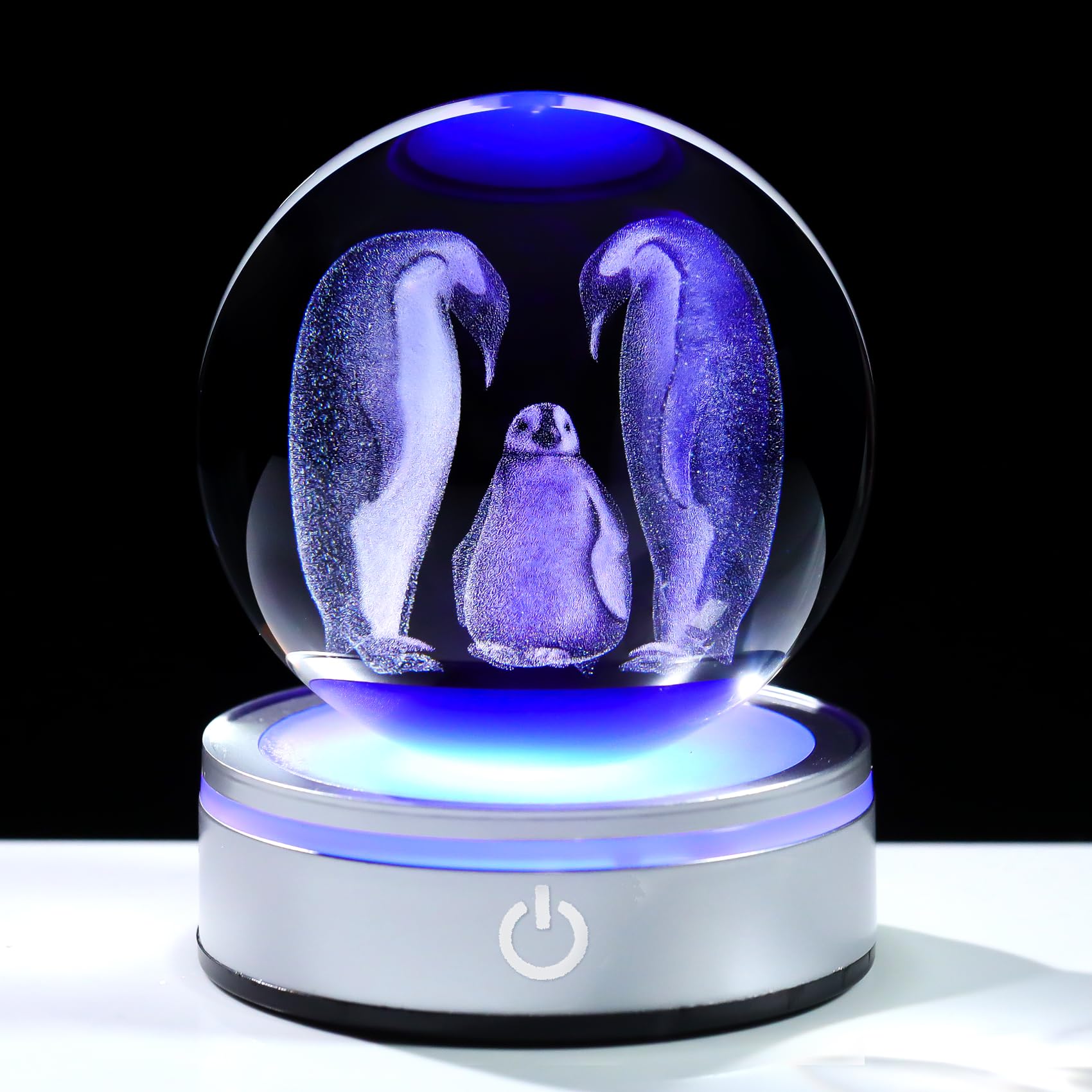 Arikyrist Crystal 3D Penguin Figurine 3.15in. Ball Gifts for Women Men