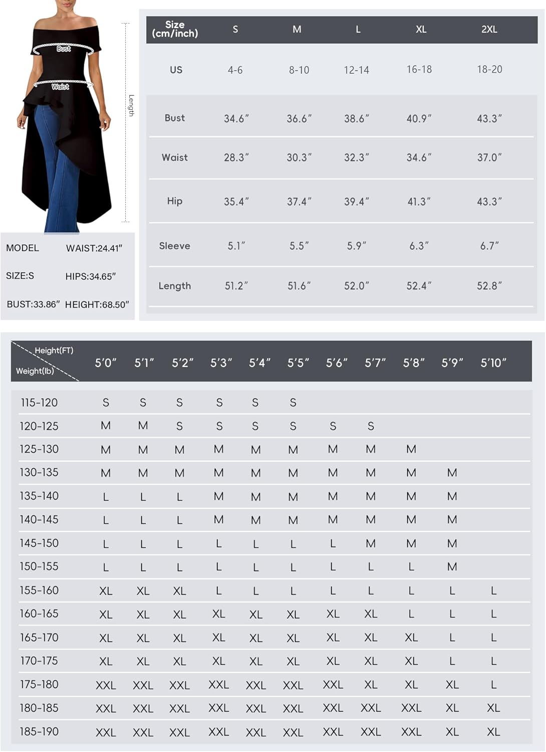 Lrady Womens Off Shoulder Tops High Low Short Sleeve Ruffle Peplum Tunic Party Blouse Casual Shirt Dress - Image 6