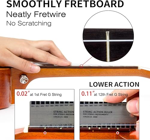 Vista 13 de Aklot - Ukelele de caoba maciza para principiantes, incluye cursos en línea y accesorios para ukelele acústico