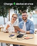 Charge rapide de la banque d'électricité 50000mAh - 22.5W Chargeur Portable Capacité Énorme Batterie Externe USB C Charge rapide avec 4 Produits & 3 Entrées LED Affichage Énorme pour iPhone, Samsung, iPad etc. (Noir)