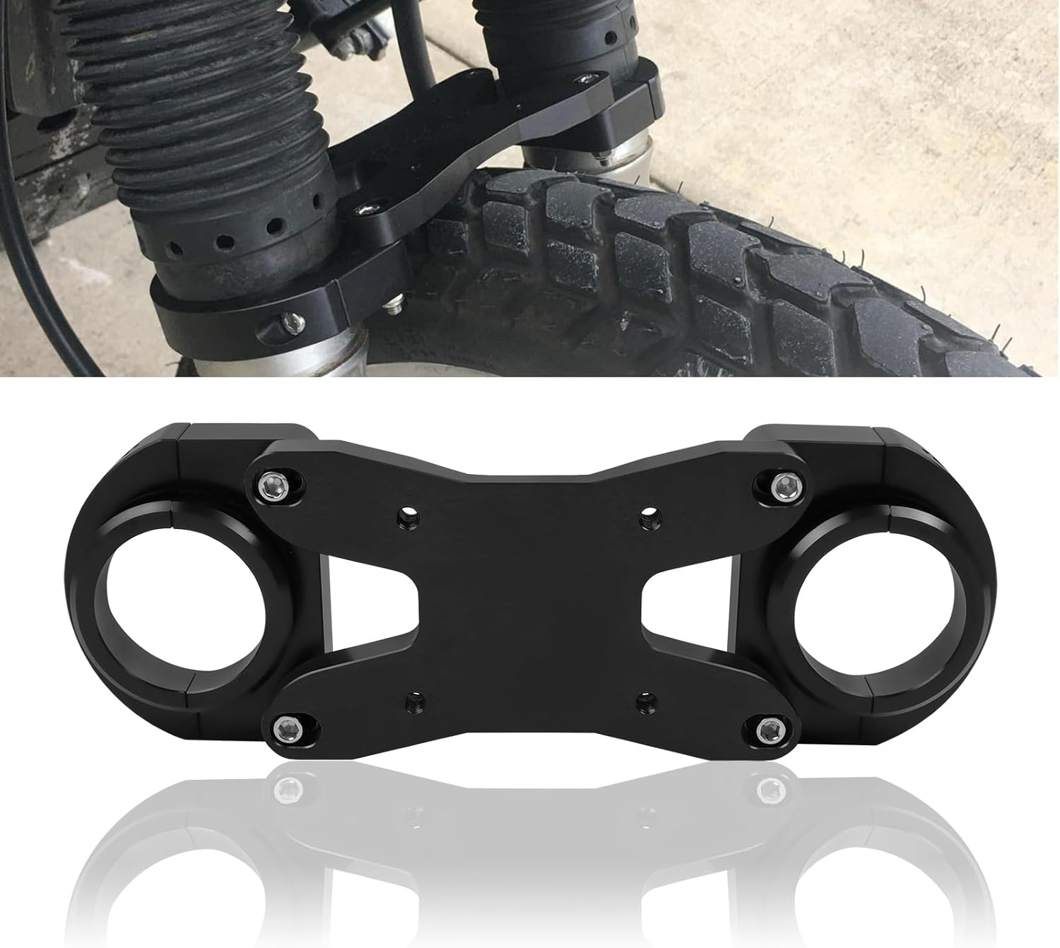 CHIFUN Front Fork Brace Compatible with Kawasaki KLR650 KLR