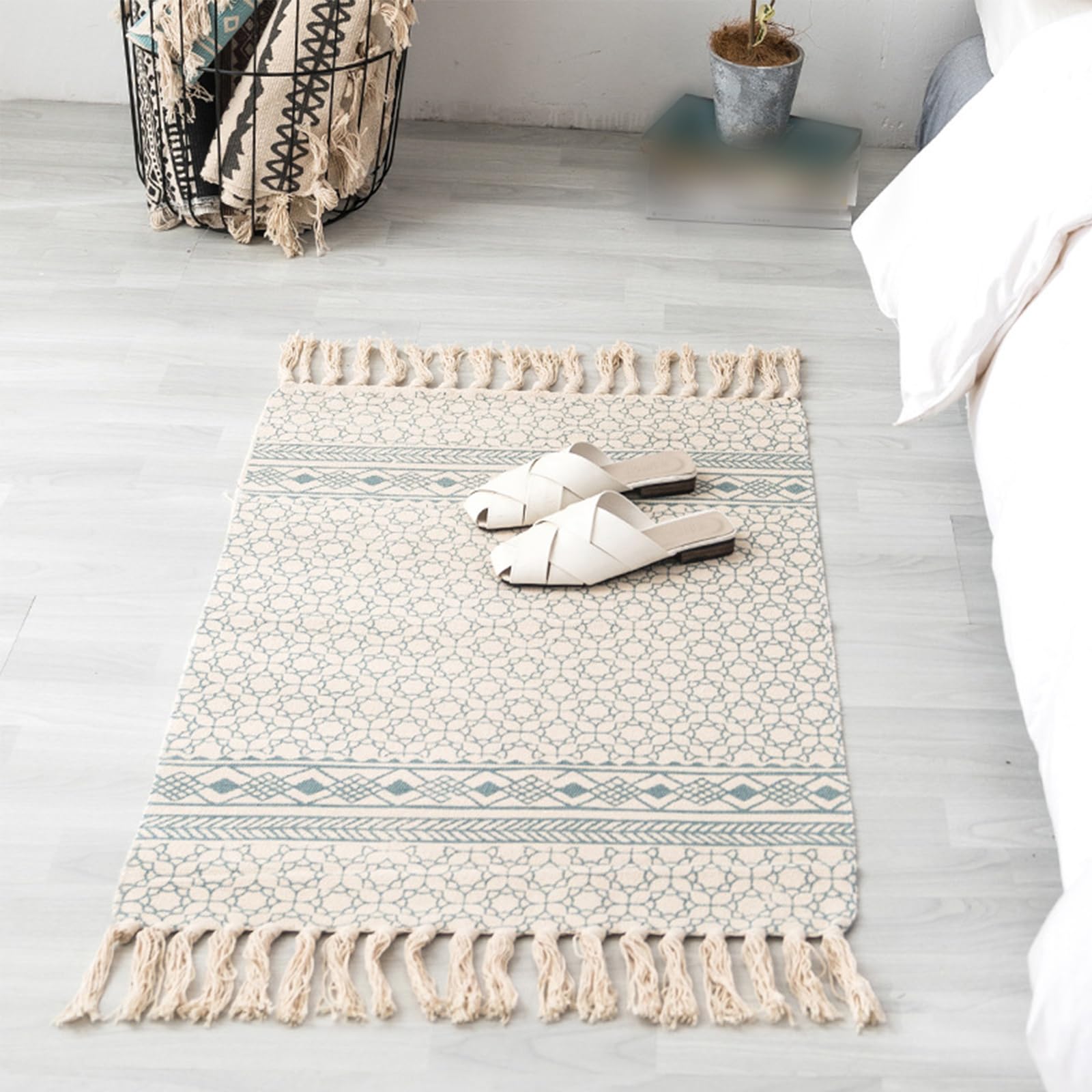 Tapis tissés à la main pour buanderie et cuisine vintage