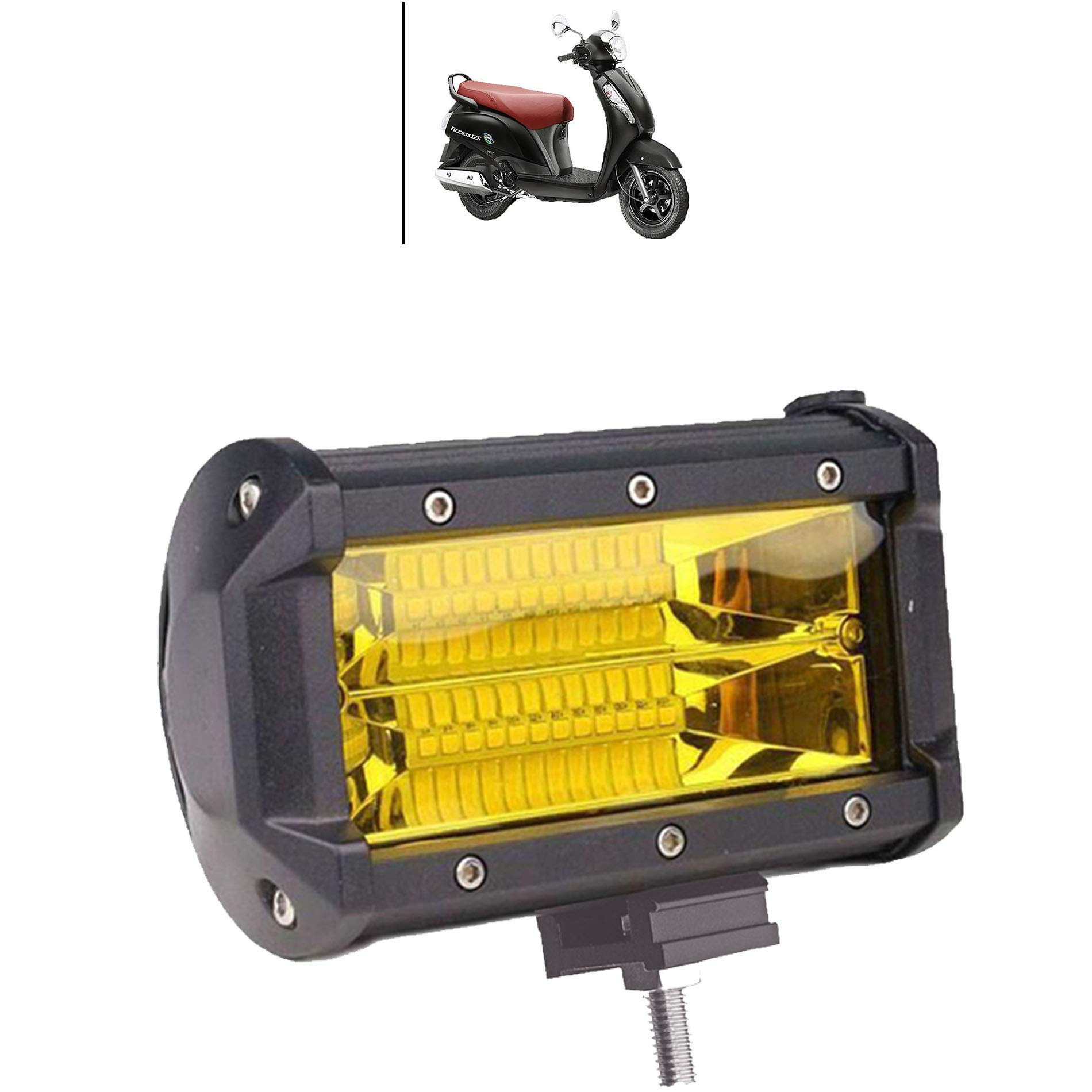 Kandid Yellow Headlight/Fog Lamp/Focus Light for Suzuki Access 125 SE