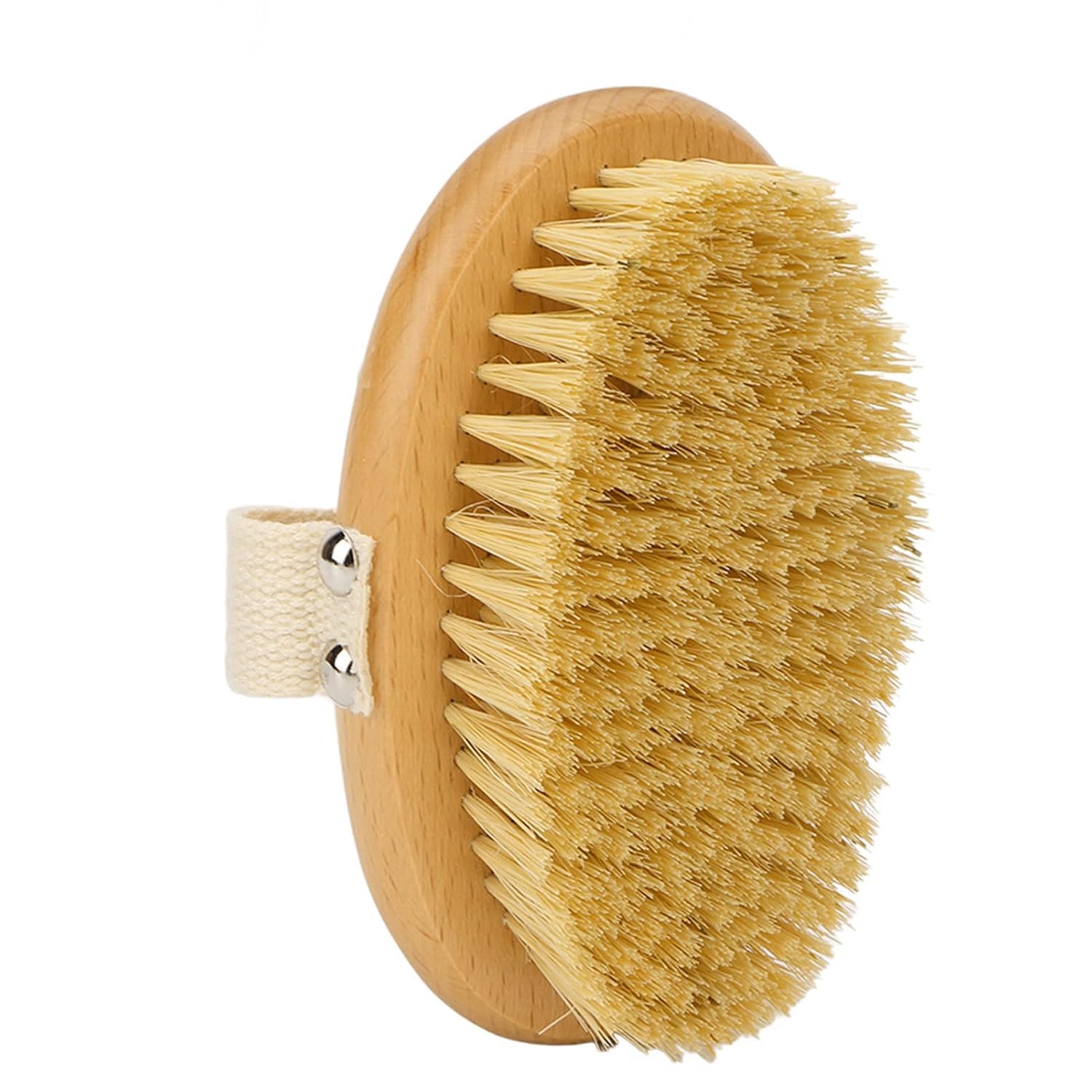 eHomeA2Z Dry Brushing Body Brush-Boar Bristles Dry Skin Brush,Exfoliating Massage Brush for Cellulite and Lymphatic,Improve Circulation,Stop Ingrown Hairs,Reduce Acne,Soften Skin,Wet or Dry brushing for All Kinds of Skin (Oval shape)