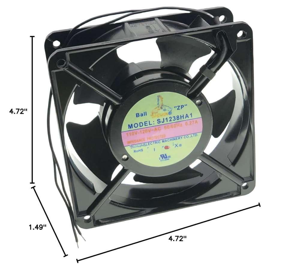 Amazon.com: for Suntronix SJ1238HA1 Axial Fan, AC 110V~120V