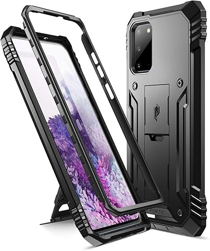 Poetic Revolution Series - Funda diseñada para Samsung Galaxy S20, de cuerpo completo, resistente, de doble capa, a prueba de golpes, con soporte,