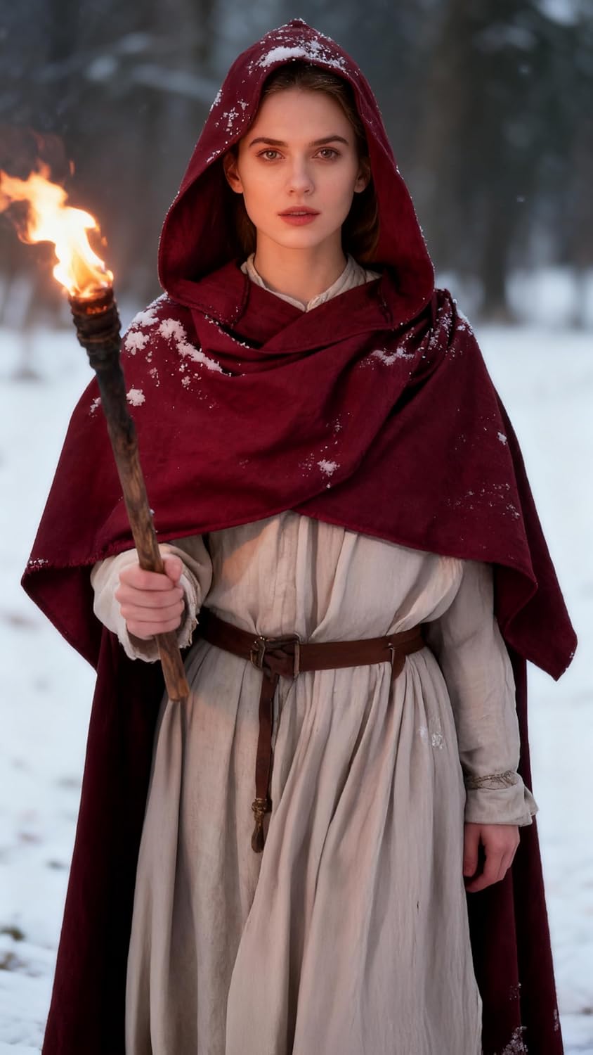 Medieval Hooded Shawl Renaissance Multifunctional Cowl Scarf Cape Desert Post Apocalyptic Costume LARP Assassin Cosplay