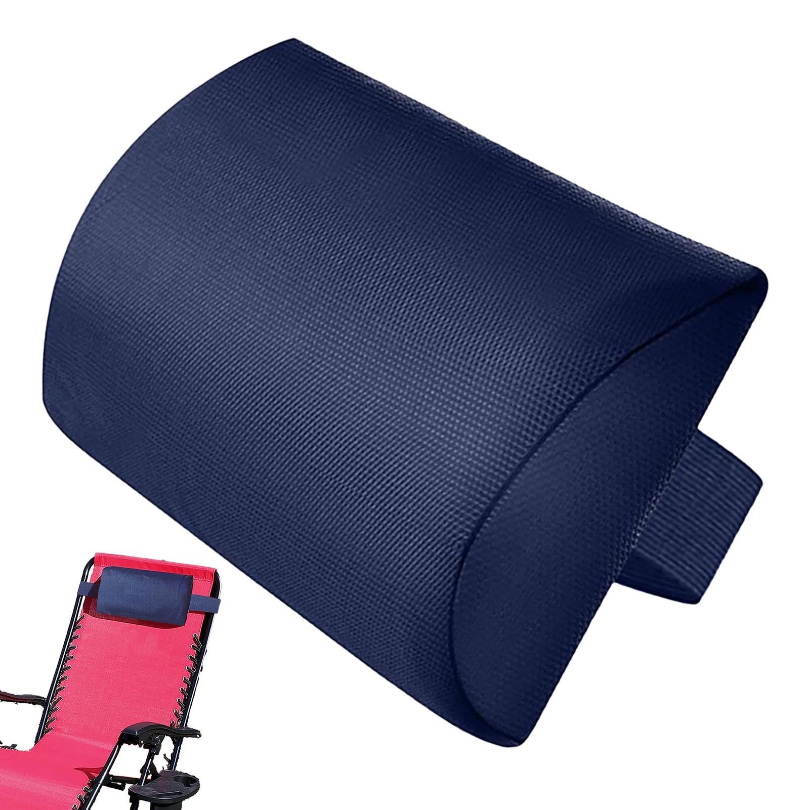 Almohada para silla reclinable, almohada para silla de descanso, almohada para tumbona, soporte para el cuello, almohada reclinable , reposacabezas con banda elástica, cojín ergonómico para el