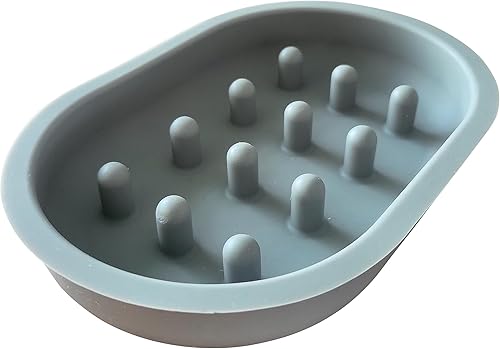 Miniatura 3 de Tazón de alimentación lenta, compatible con alimentadores Sureflap Surefeed, BPA y silicona, antideslizante, apto para lavavajillas, promueve una