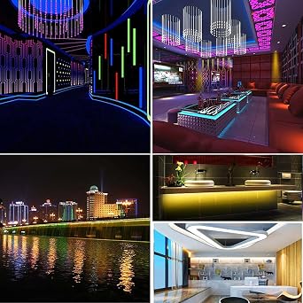 WS2812B LED Strip Lights, RGB LED Pixel Strip 5M 5V 5050 300 LEDs IP30 Flexible Black PCB Full Color Individually Addressable Smart LED Light Strips for Advertising Decoration DIY Projects [Energy Class F]