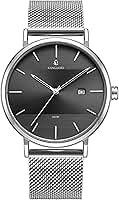 Relógio Masculino De Pulso Minimalista Quartzo Analógico Aço Inoxidável 40mm Vanglore Selecty 3288a