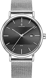 Relógio Masculino De Pulso Minimalista Quartzo Analógico Aço Inoxidável 40mm Vanglore Selecty 3288a