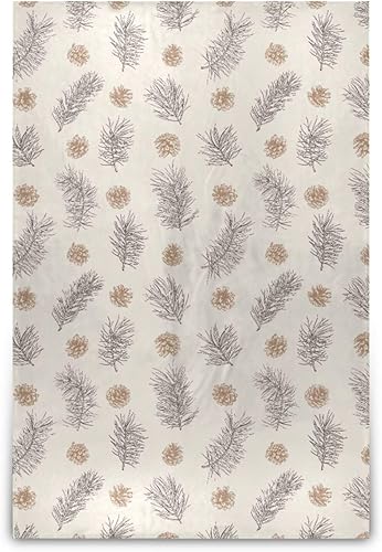 Miniatura 1 de KLL Christmas Pine Plush Travel Blankets Warm Cozy Holiday Flannel Fleece Blanket 60x90 Inches for Home Decor Chair