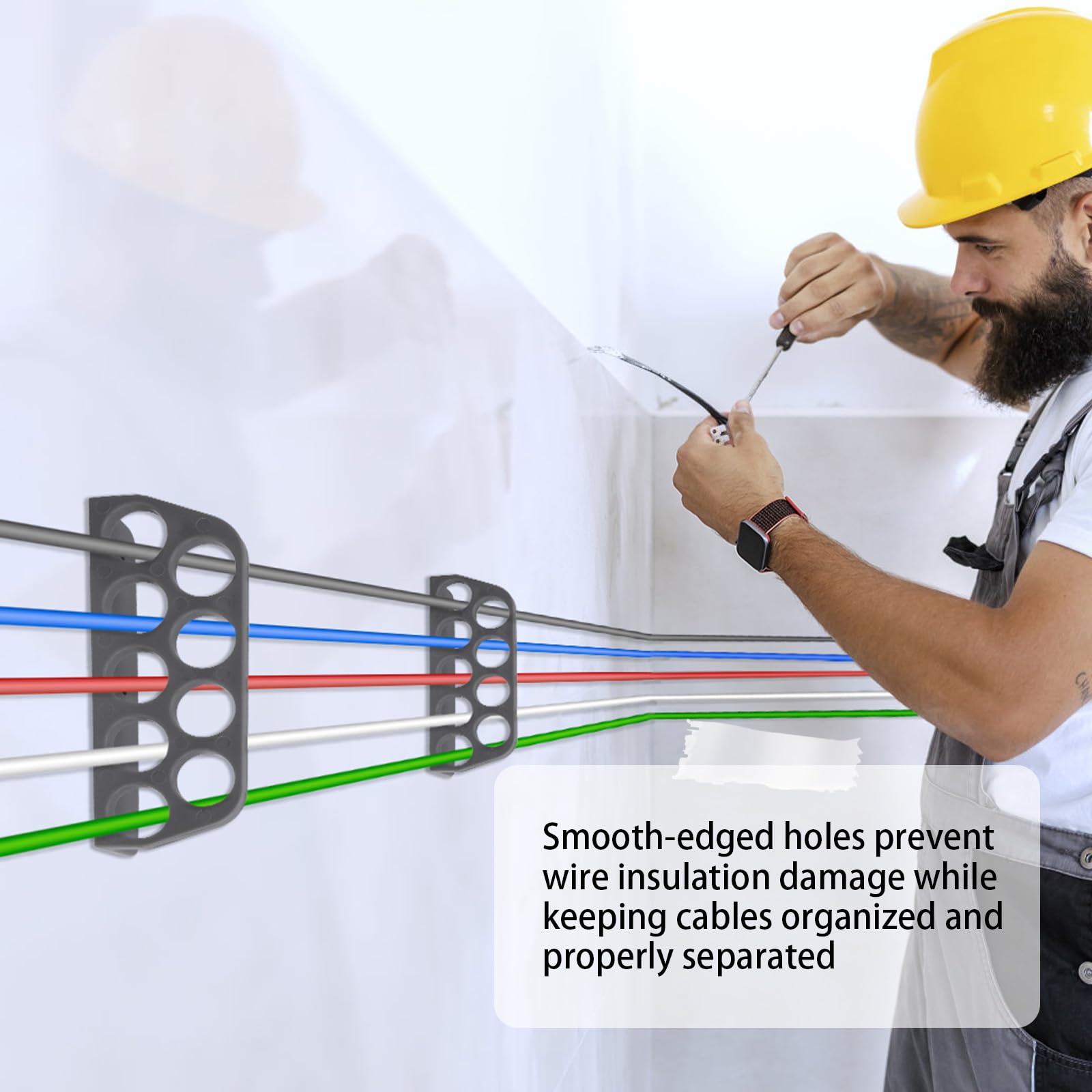 20 Pack Cable Chase-Wire Bracket, Cable Support Wire Bracket Holder — Amazon image 7