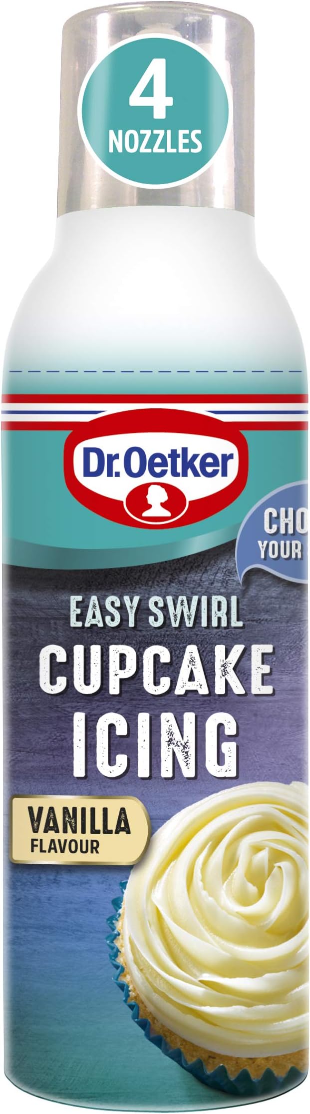 Dr. Oetker Vanilla Cupcake Icing, 180g