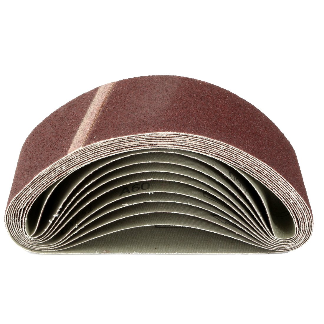 sourcing map 3"x21" 60 Ceinture de ponçage à l'oxyde d'aluminium 10pcs
