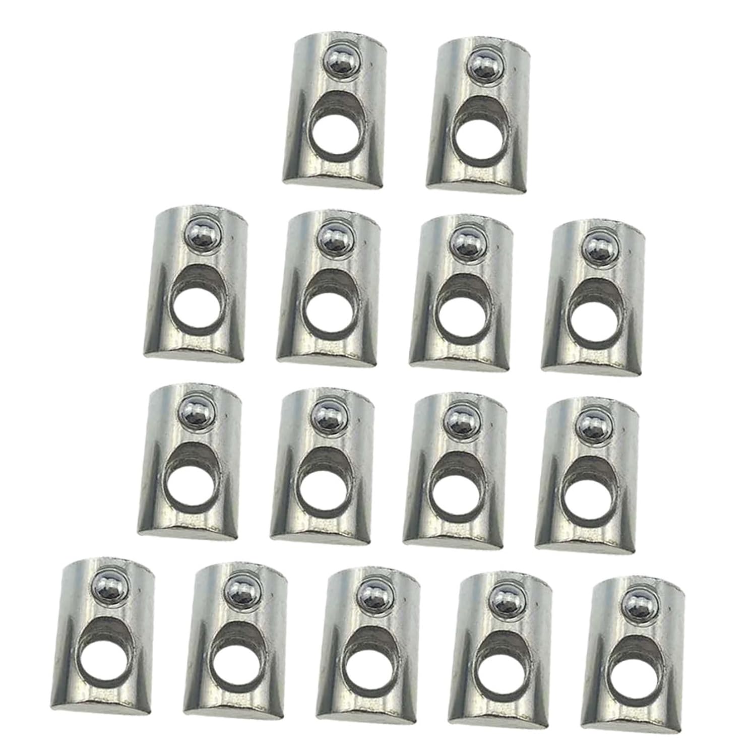 100pcs Slot Nut Roll Spring Loaded Carbon Steel Fasteners for Aluminum Profiles Nuts for Easy Installation and Secure Connections