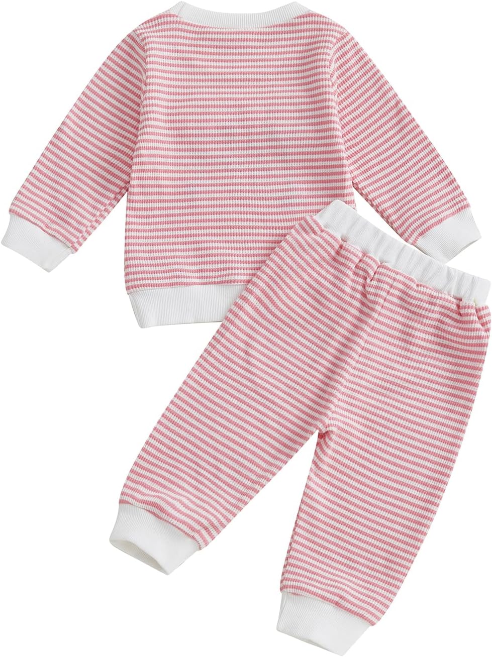 Little Girls Valentines Day Clothes Toddler Girl 3D Flower Long Sleeve Sweatshirt Pullover Top Pants Cute Outfit - Image 6