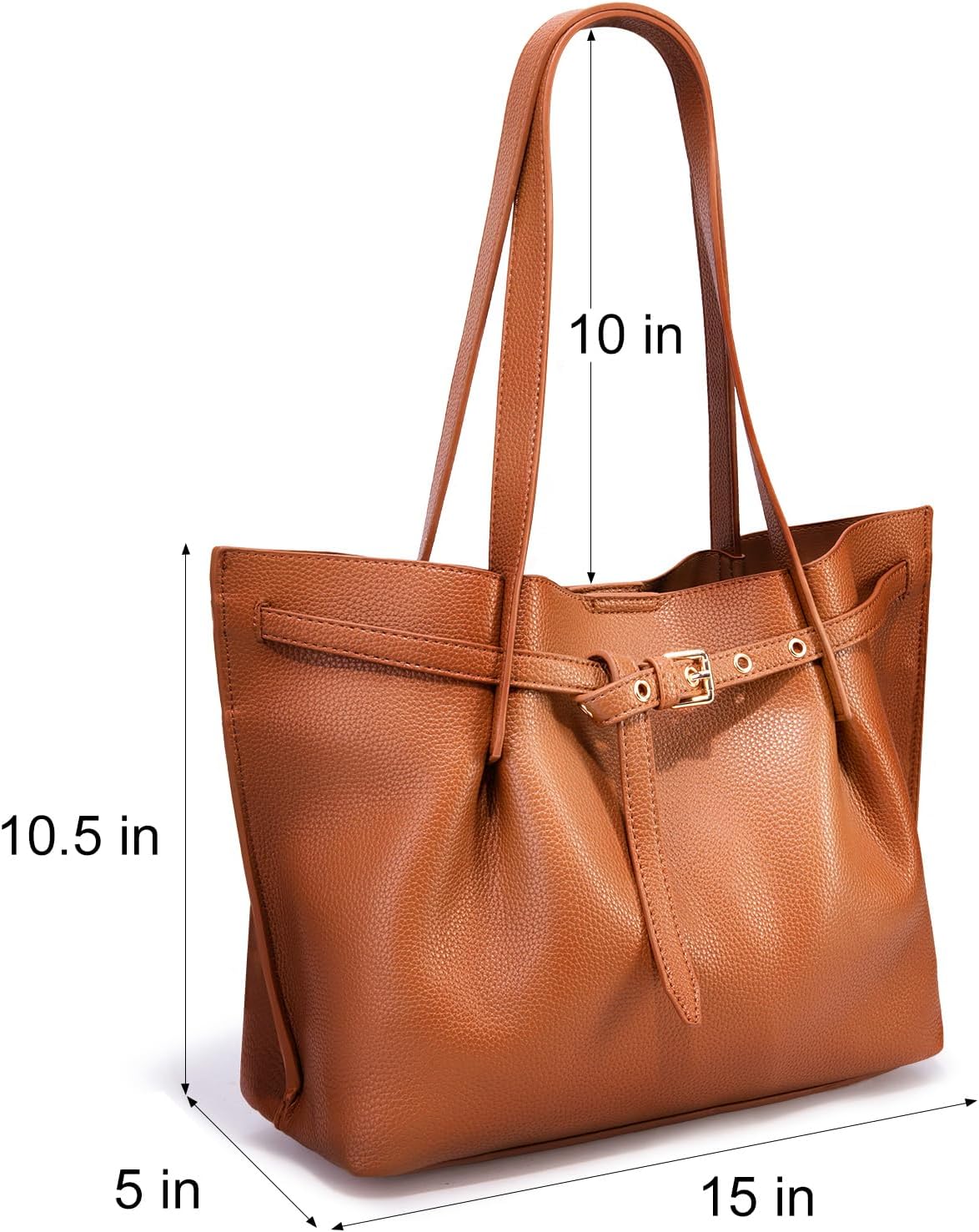 Montana West Tote Bag for Women Designer Purses and Handbags with Belted Detailing - Image 6