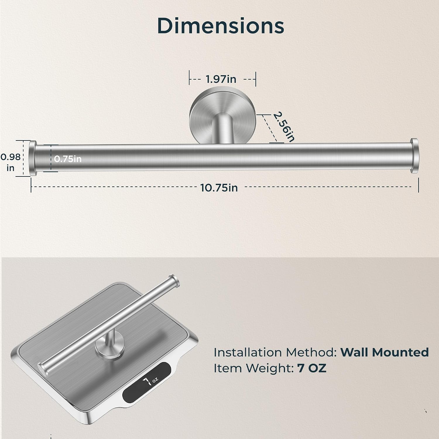FORIOUS Commercial Toilet Paper Holder Wall Mount 304 Stainless Steel | Brushed Nickel | Double Toilet Paper Dispensers | SUS304 Stainless Steel Rustproof | Screw-In | Bathroom Tissue Holder