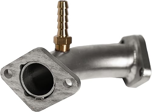 Miniatura 14 de JMCHstore Colector de entrada de tubo de admisión para Coleman 196cc Mini bike Predator 212 Ghost 224cc motor, KT196 Go kart, BT200X CT200U EX, Baja