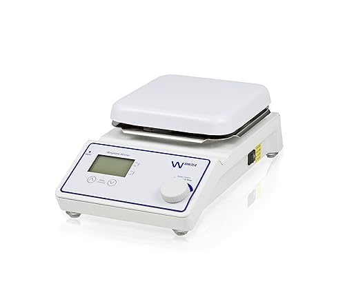 Miniatura 9 de Parco Scientific P1007-HS-T - Agitador magnético de placa calefactora digital con sonda de temperatura y soporte  Rango de temperatura de 716.0 F,