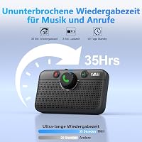 Difuzor hands-free auto 1Mii Bluetooth 5.3, asistent vocal Siri Google, reconectare, Android iOS, muzică, navigație 7