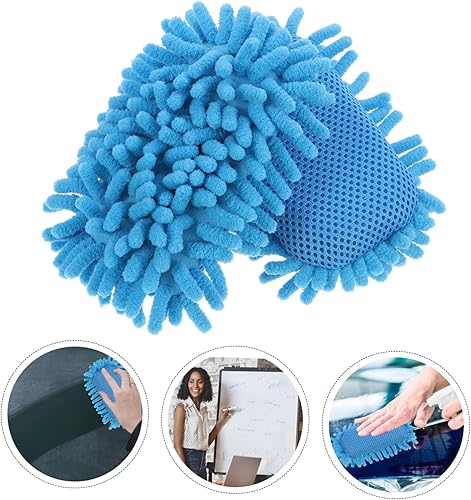 Miniatura 7 de 4 guantes de microfibra para pizarra blanca de chenilla, para limpieza de tablas de microfibra, limpiadores de pizarra de borrado en seco,