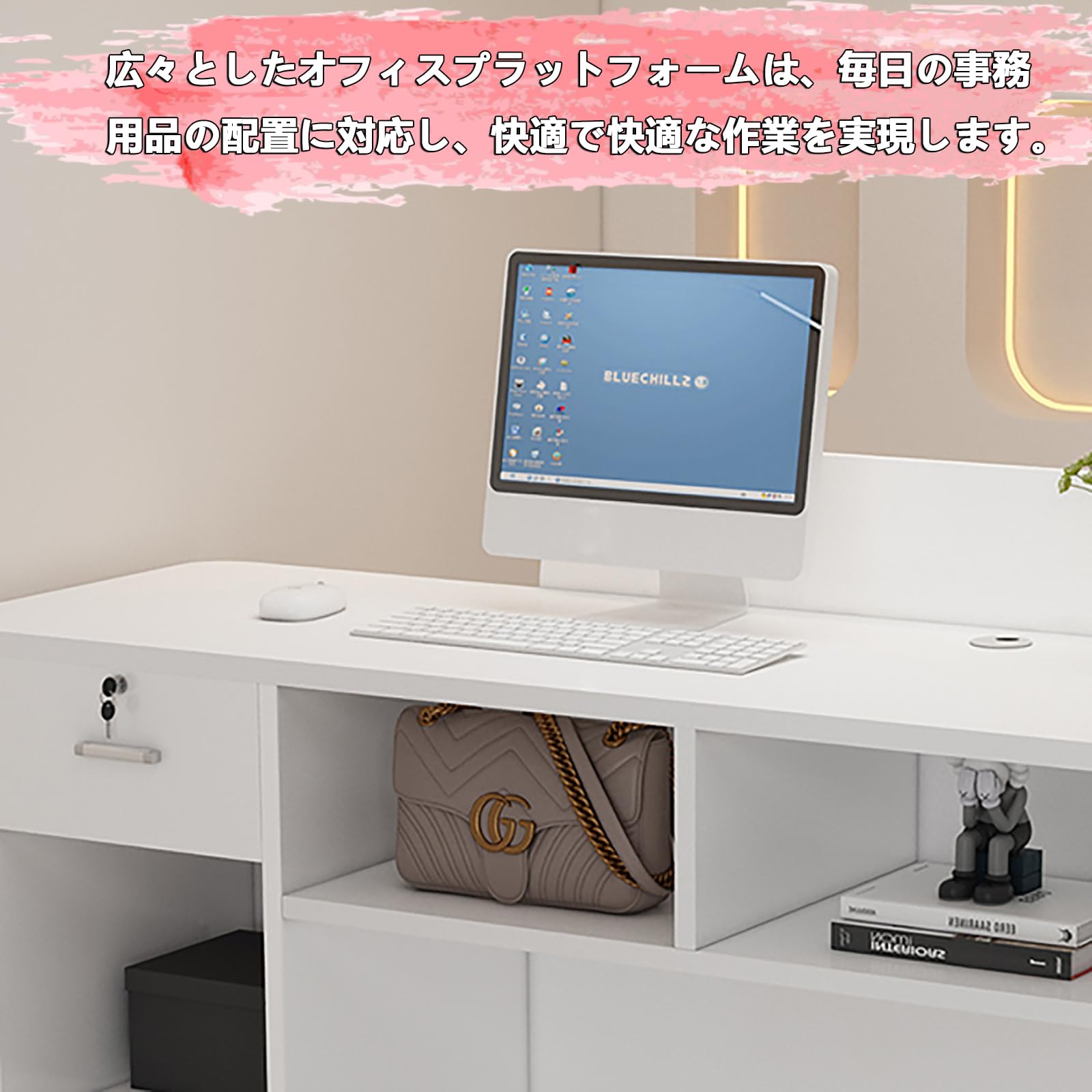 Amazon.co.jp: REBOTZ レジカウンター レジ 受付 カウンター
