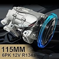 Vista 20 de Compresor de aire acondicionado AC para Ford Police Interceptor Utility 2013-2015, Ford Explorer 2011-2015, con embrague de A/C, compresor de CA