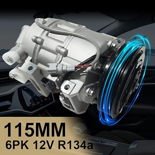 Miniatura 20 de Compresor de aire acondicionado AC para Ford Police Interceptor Utility 2013-2015, Ford Explorer 2011-2015, con embrague de A/C, compresor de CA