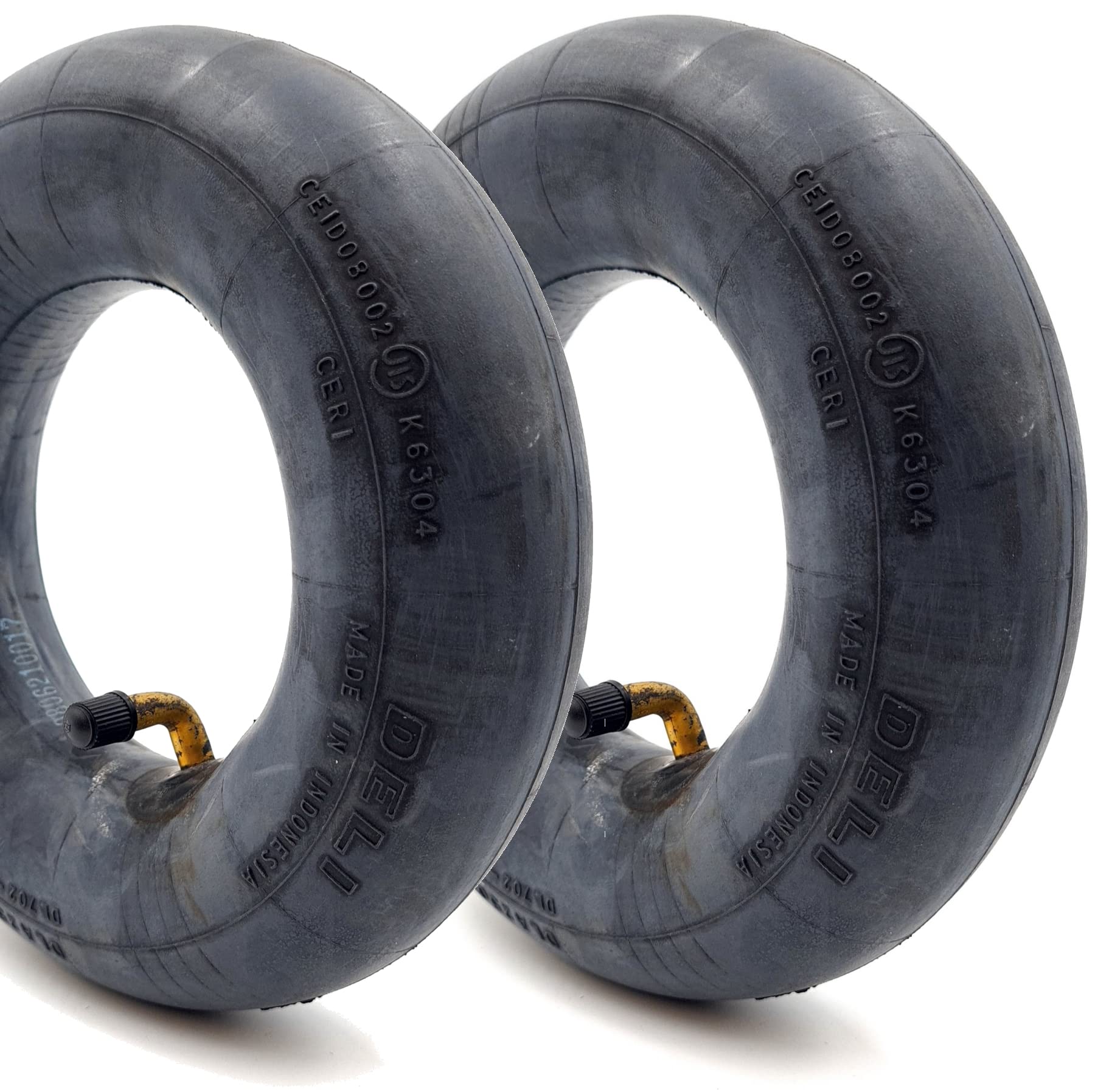 BlackRing 2x 4.00-4 Inner Tube Bent Metal Valve TR87 Sack Truck Fishing Trolley Garden Cart