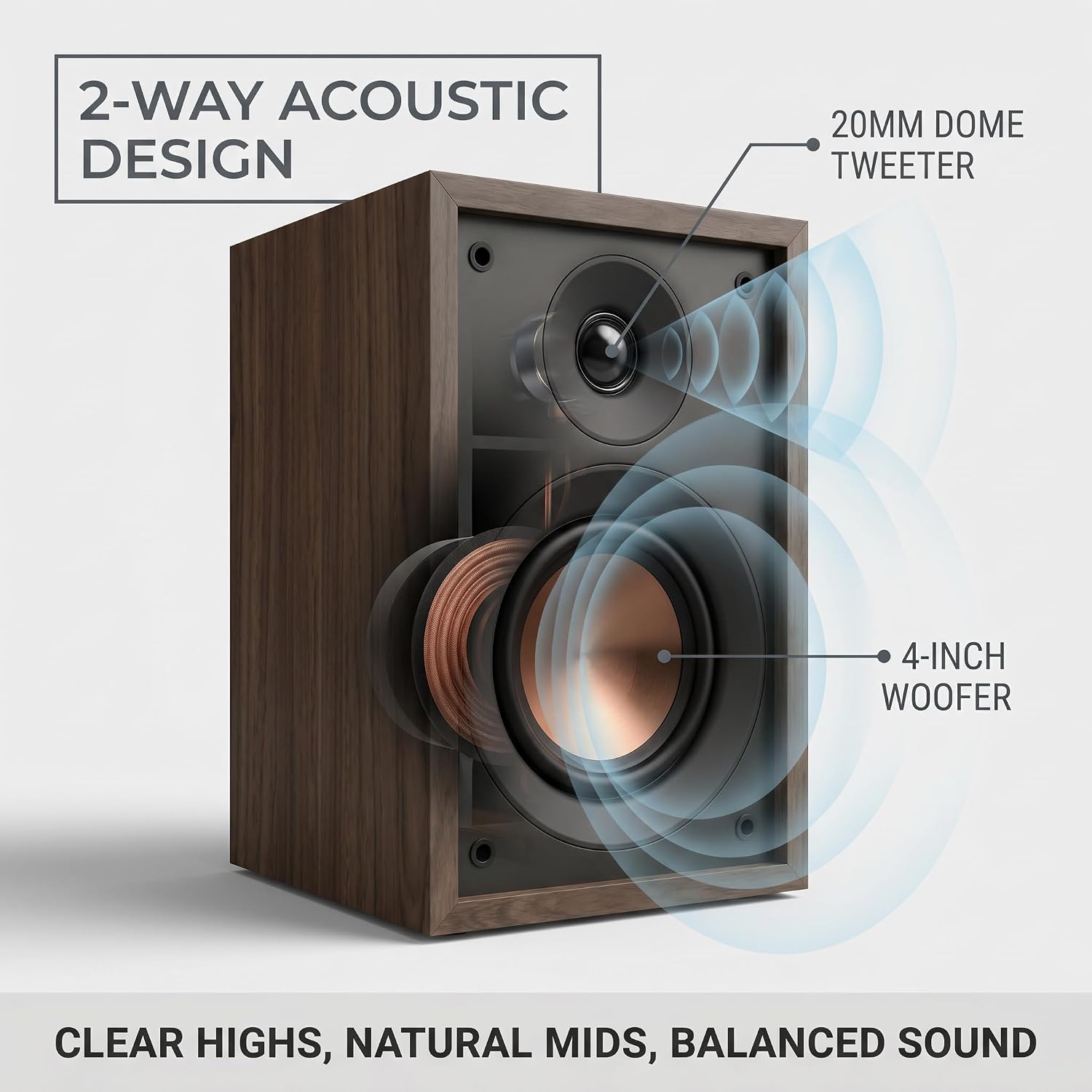 HiVi-Swans Oasis 140 Passive Speakers, 2-Way HiFi Bookshelf Speakers for TV Desktop Stereo or Home Theater Surround Sound - Needs Amplifier or Receiver to Operate 3 71iIYDWpMmL. AC SL1500