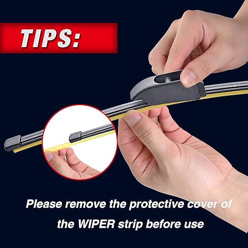 Miniatura 7 de Escobilla de limpiaparabrisas trasero de 13 pulgadas de repuesto para Alfa Romeo Stelvio 2022-2018 Jaguar E-Pace 2020-2018 Kia Forte 2018-2014 -