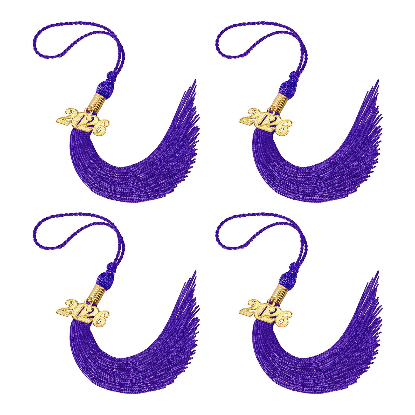 Hsyzygian 2026 Polyester Graduation Tassels with Secure Clip for Cap and Craft Projects Graduation Tassels
