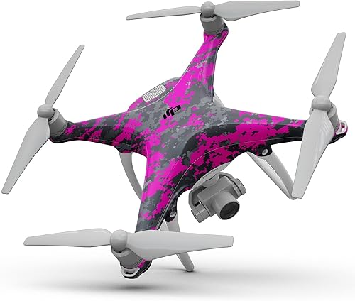 Miniatura 6 de Compatible con Drone DJI Mavic - Adhesivo protector de vinilo resistente a los arañazos - Camuflaje digital azul brillante y gris