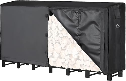 Himal 8ft Firewood Log Rack Cover Outdoor