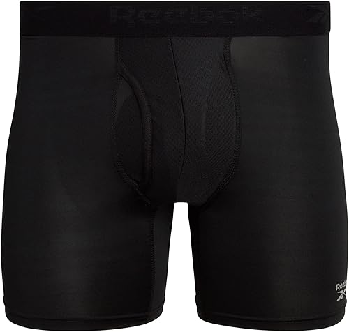Miniatura 6 de Reebok Men's Boxer Briefs - 8 Pack Performance Mens Underwear Boxer Briefs with Fly Pouch - Underwear for Men Pack (S-XL)