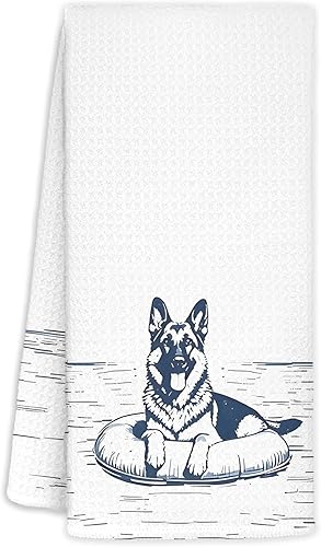 Miniatura 22 de Toallas de cocina decorativas para casa del lago, divertidas toallas de cocina con temática de lago y perro, regalos para casa del lago, toallas