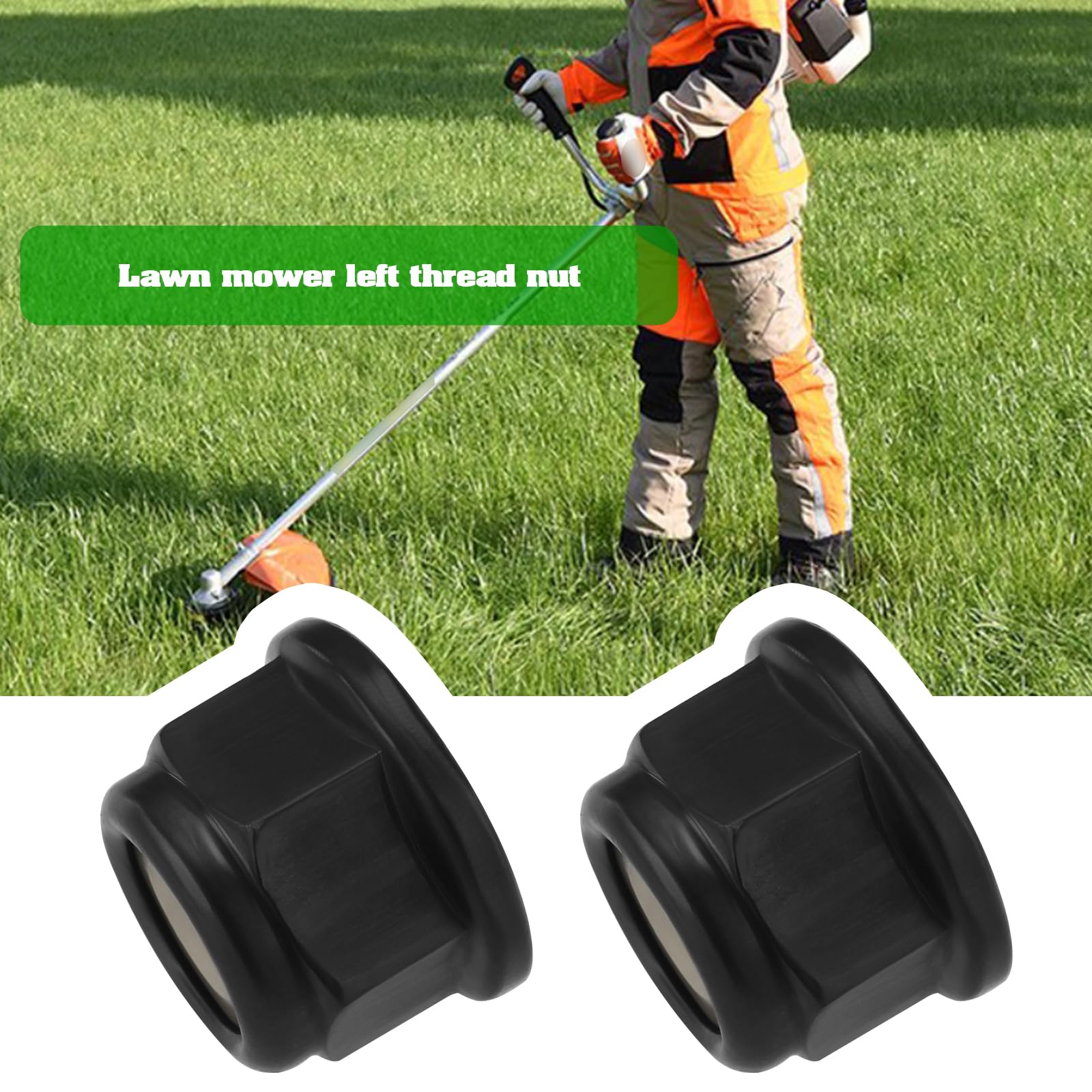Create idea 5Pcs Strimmer Blade Nut M10x1mm Left-Hand Thread Nut Replacement Part 4126 642 7600 LH Thread Collar Nut Compatible with Stihl FS120 FS200 FS250 FS86 FS87 FS87R - Image 3