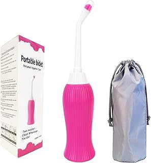 Latawon Portable Bidet Spray Handheld,450ML Water Capacity with 2pcsAngled Nozzle,Personal Bidet Sprayer for Kids Ass Washing,Personal Hygiene Bathroom Aid ,Pregnant Women Cleansing, Postpartum Clean
