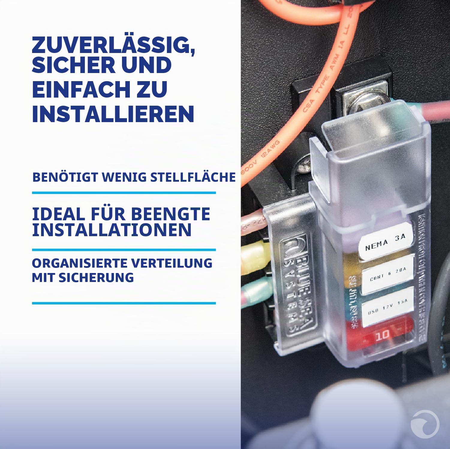 Blue Sea Systems ST Flachsicherungsblock