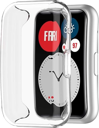 Miniatura 5 de Correa de repuesto con funda compatible con Huawei Watch Fit Smartwatch pulsera con todo incluido pantalla protectora para hombres y mujeres para