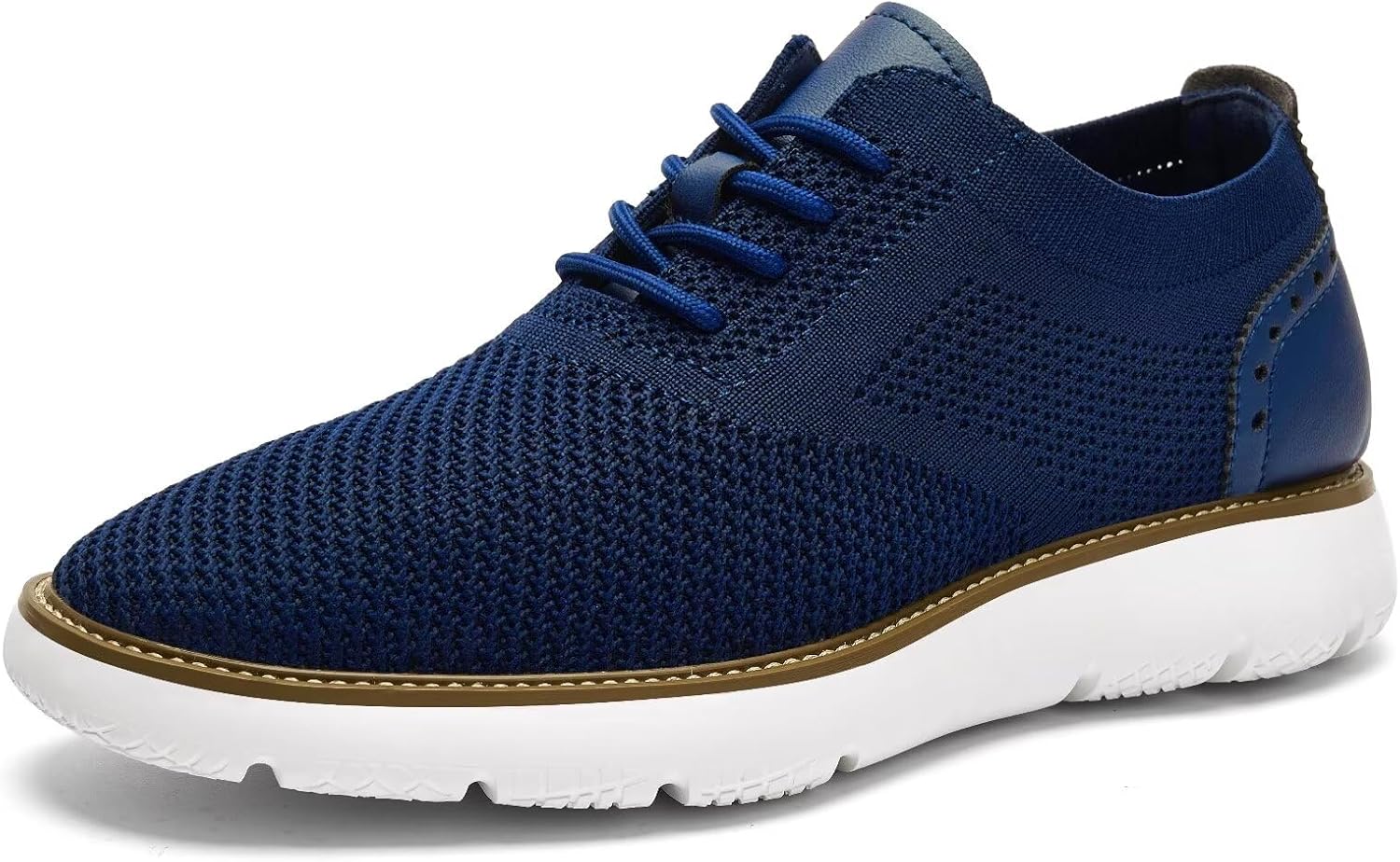 Men’s Casual Sneakers Dress Shoes – Comfort Dress Sneakers Mesh Knit Lightweight Breathable Formal Oxford Business Shoes