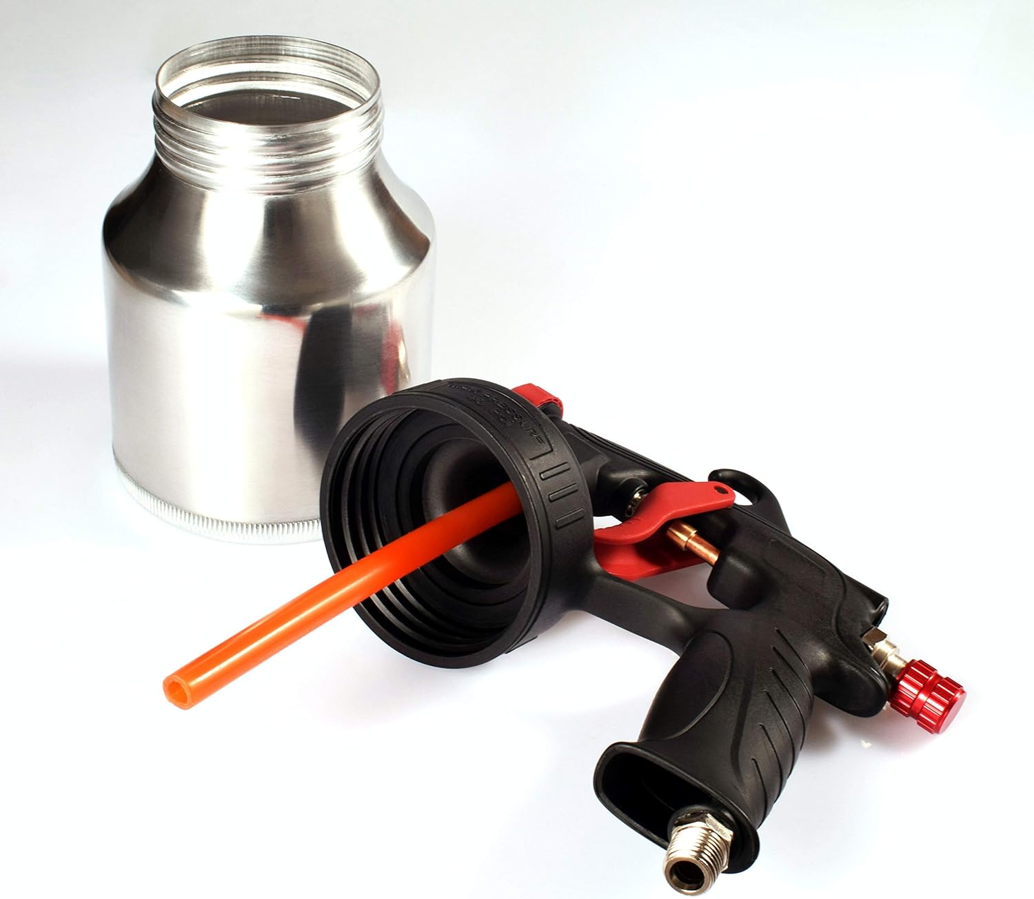 Dynastus Composite 25 Oz. Low Pressure Air Siphon Spray Gun General Purpose Paint Sprayer - - 