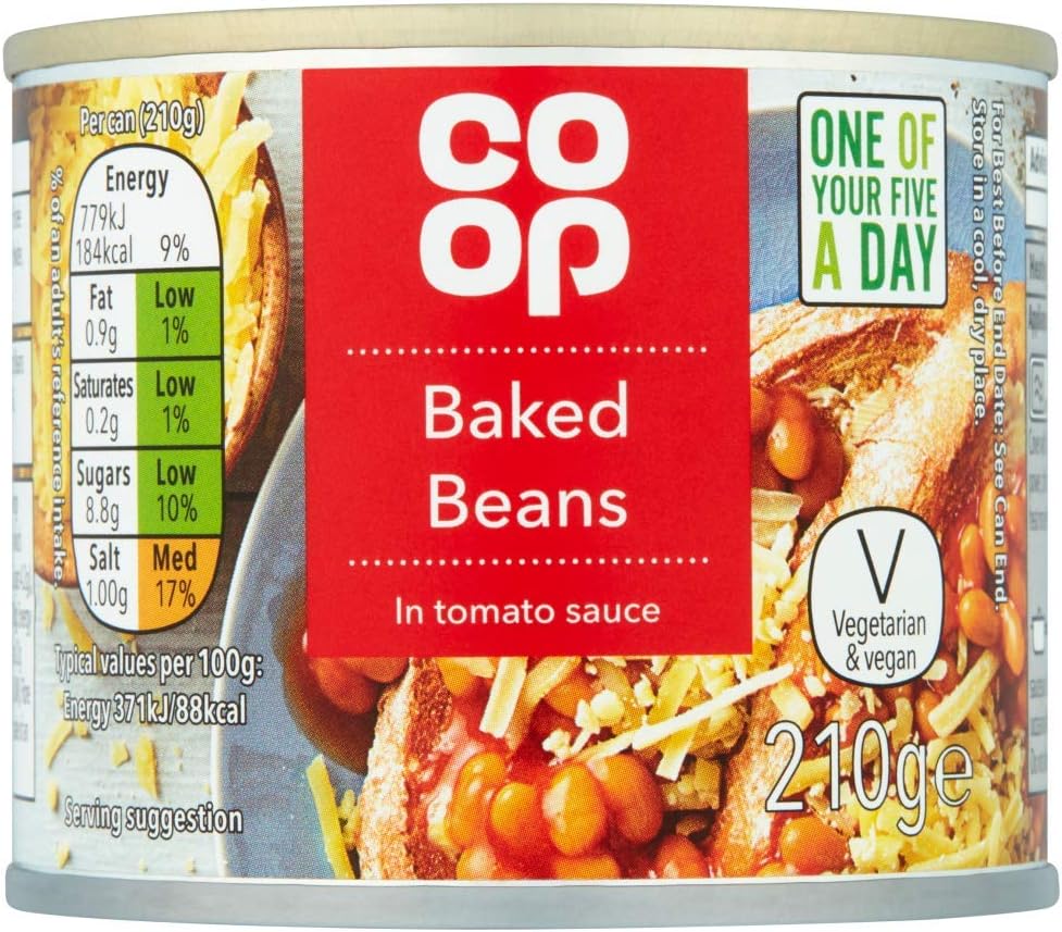 Coop Baked Beans in Tomato Sauce, 210g Amazon.co.uk Grocery